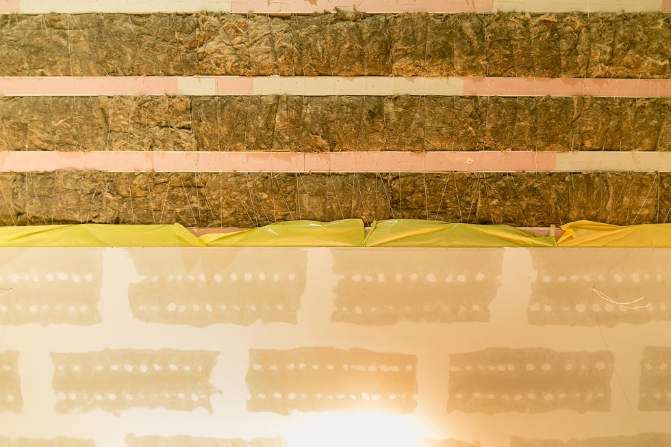 Scena - kino-teatru - Prace wykończeniowe dla termomodernizacji stropu nad sceną