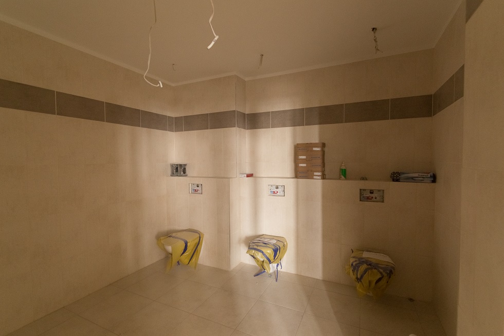 Pomieszczenie socjalne w budynku 'RONDO' w trakcie modernizacji