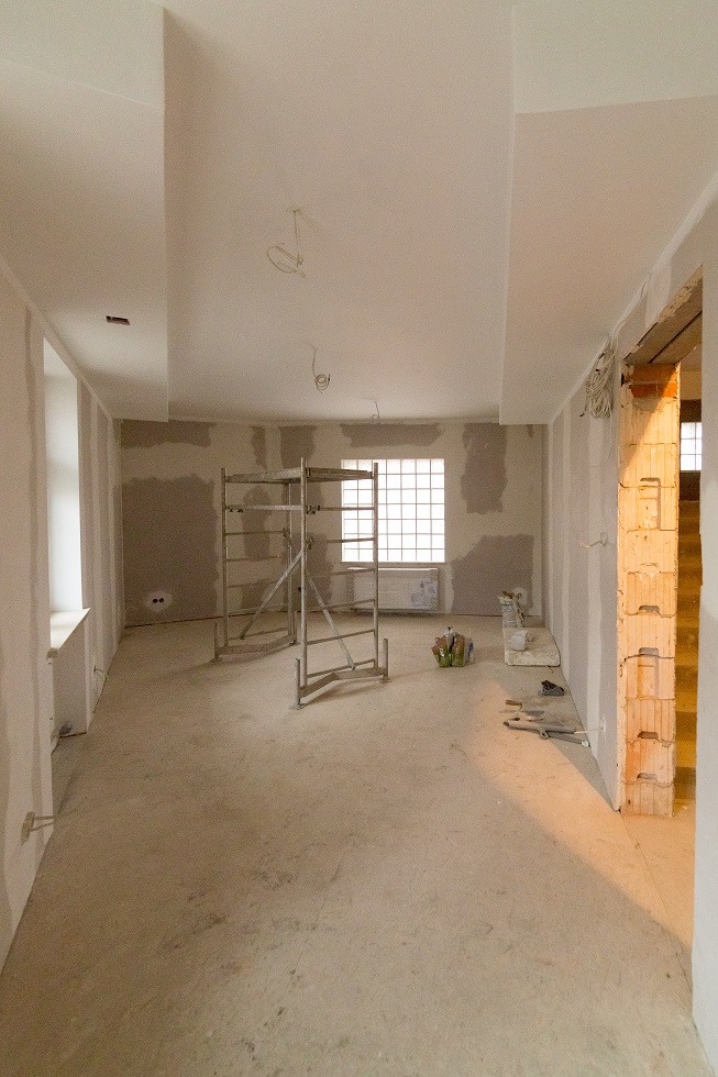 Budynek administracyjno-socjalny, adaptacja pomieszczeń