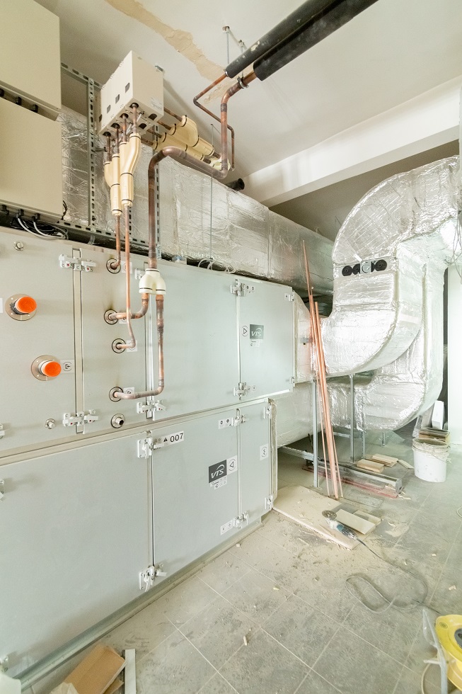 Centrala wentylacyjno-klimatyzacyjna obsługująca cały kompleks